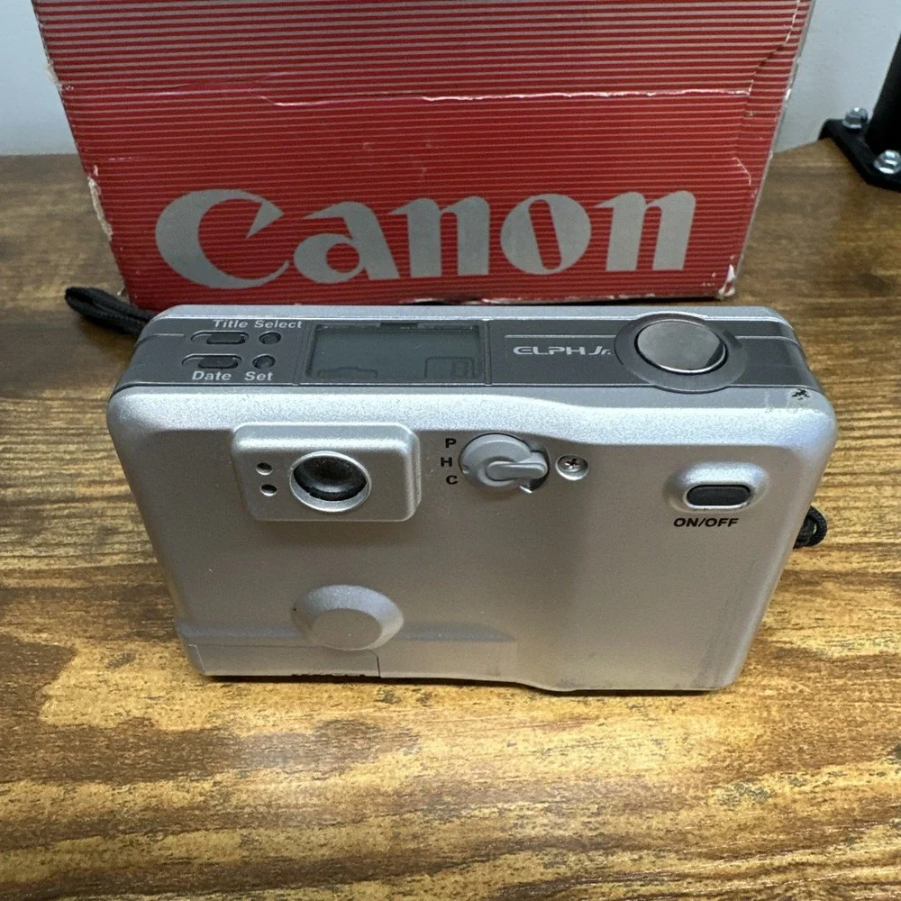Canon Elph Jr APS Film‎ Camera Strap Box TESTED WORKING